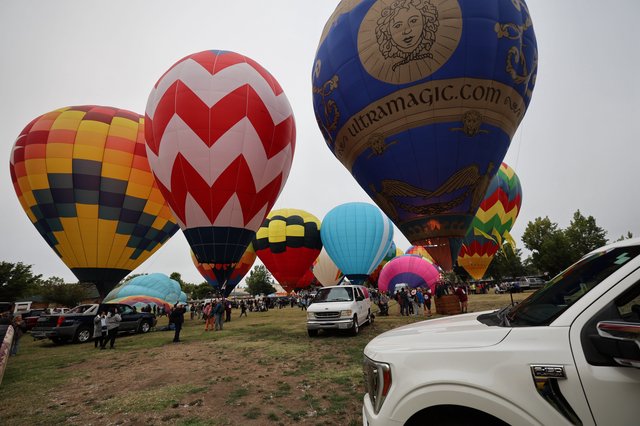 Colorful Hot Air Balloons Launch at Sonoma County Classic