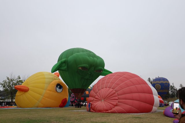 Giant Character Balloons Inflate at Sonoma Hot Air Festival