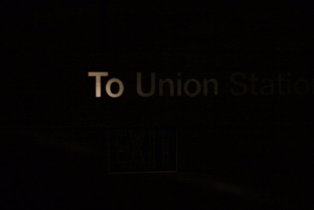 Directions to Union Station in the Dark
