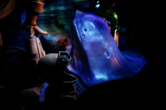 Illuminated Statue in Disneyland