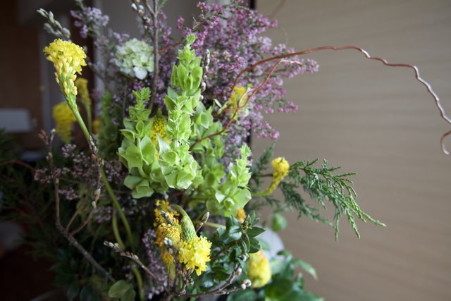 Aesthetic Ikebana Floral Arrangement