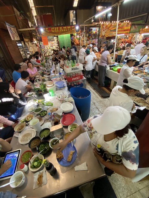 Busy Lunchtime at Mercado de Coyoacan