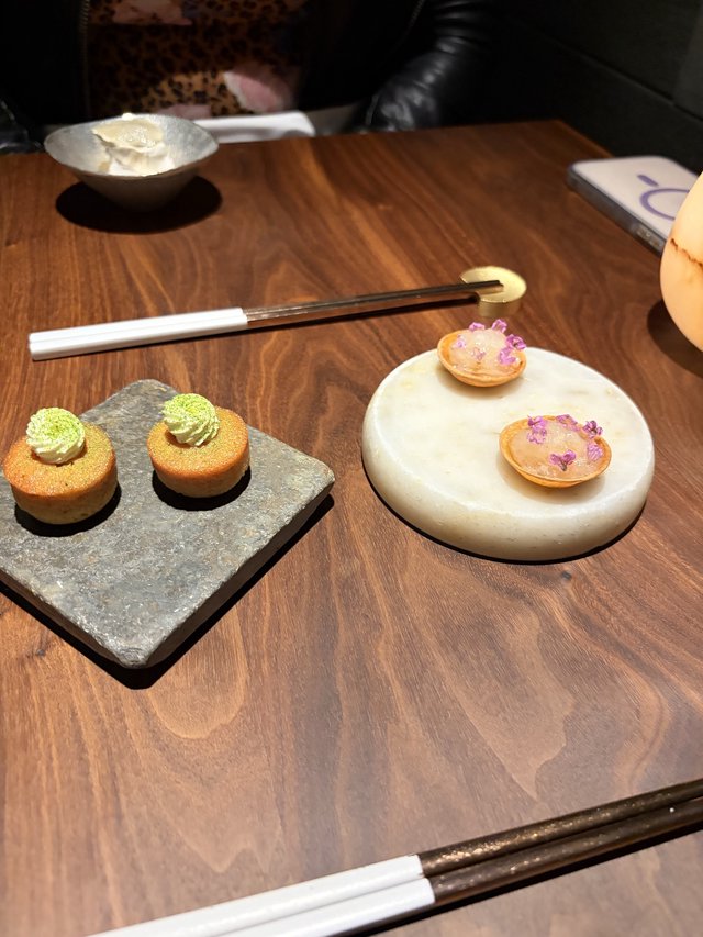 Elegant Japanese Dessert Course at Fine Dining Restaurant