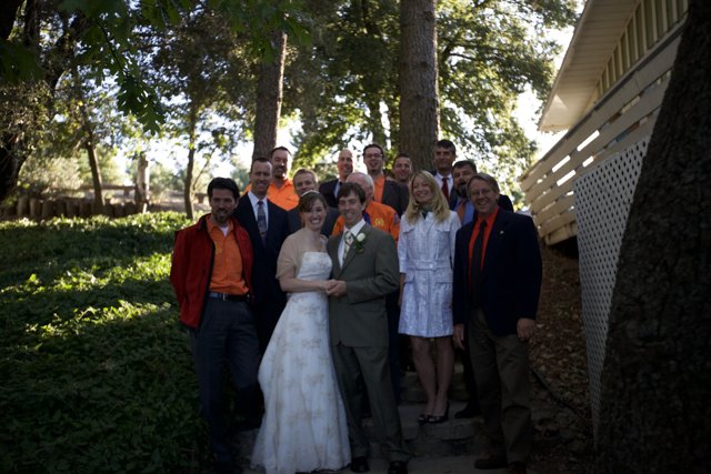 Truitt Wedding Party Poses for Group Photo