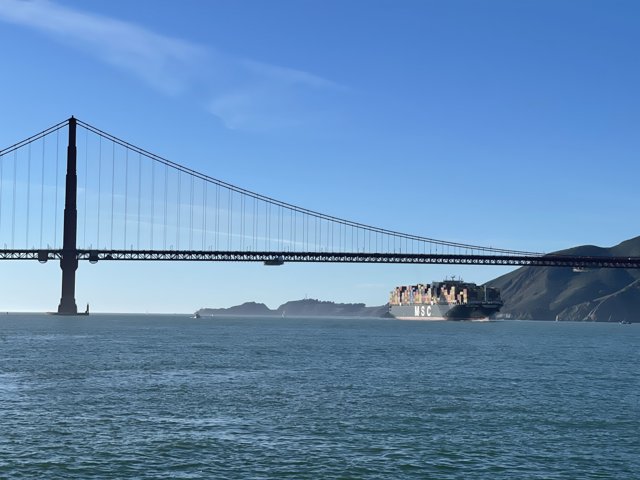 Sailing Under the Iconic Golden Gate Bridge