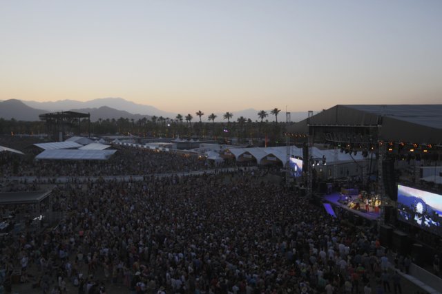Coachella 2014 Crowd at Sunset