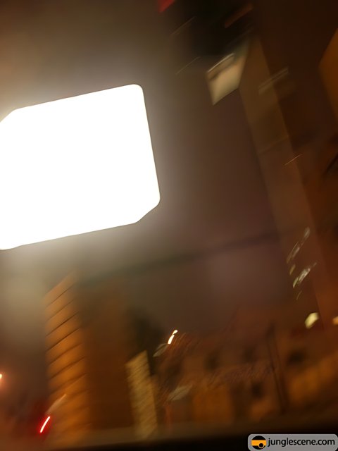Street Sign at Night