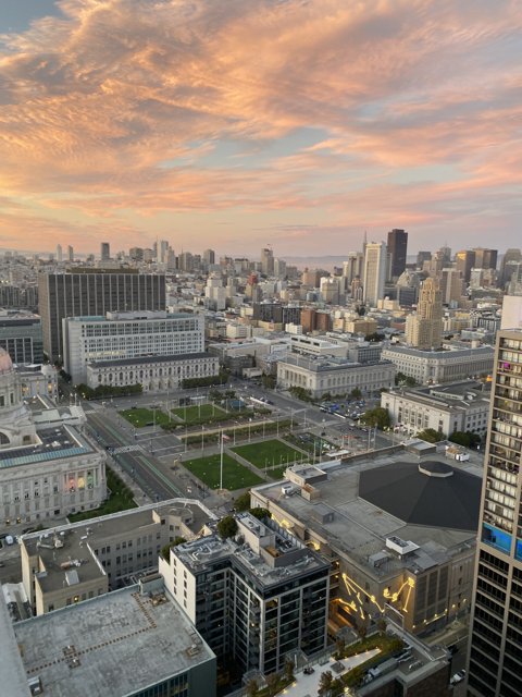 Sunset over the San Francisco Metropolis