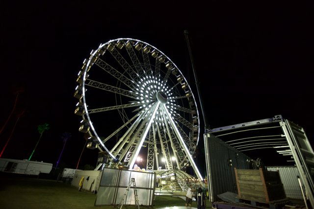 Night-Time Fun on the Ferris Wheel