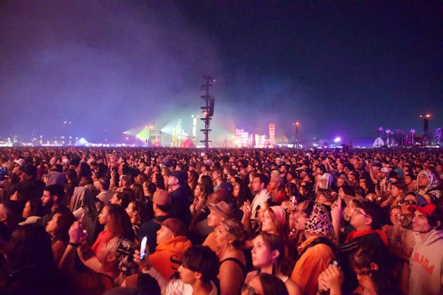 Electric Atmosphere at Coachella 2024: Nighttime Splendor