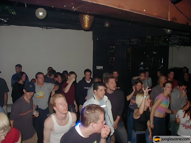 Nightclub Crowd with One Dancer