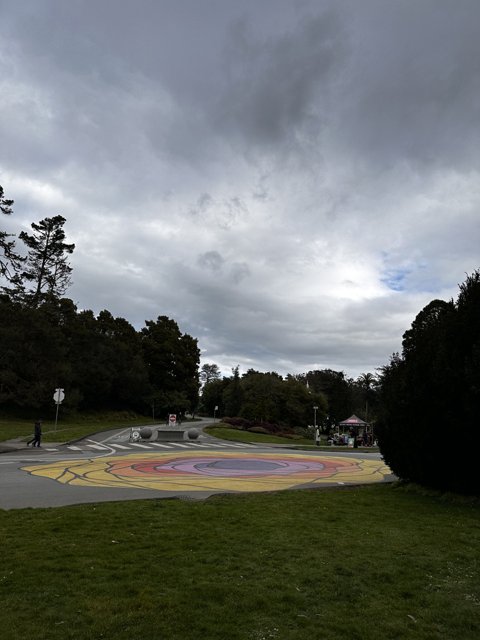 Colorful road in Golden Gate Park