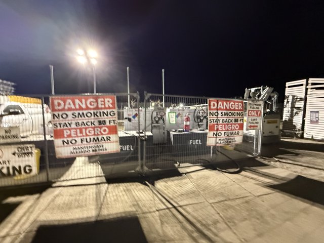 Urban Fueling Point After Dark