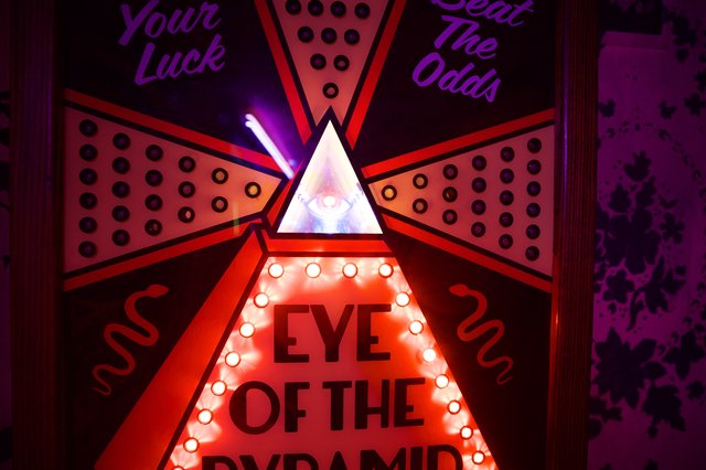 Eye of the Pyramid Mystical Fortune Telling Display