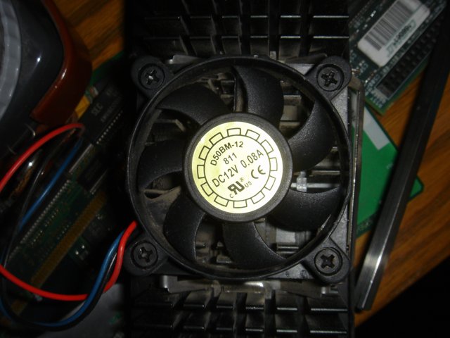 Yellow-stickered Computer Fan