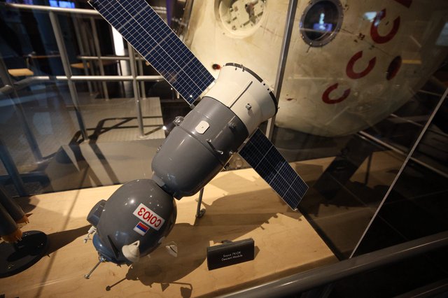 Soyuz 7K-OK Descent Module on Museum Display