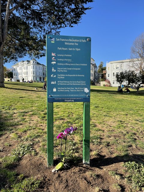 Informational Sign at Duboce Park