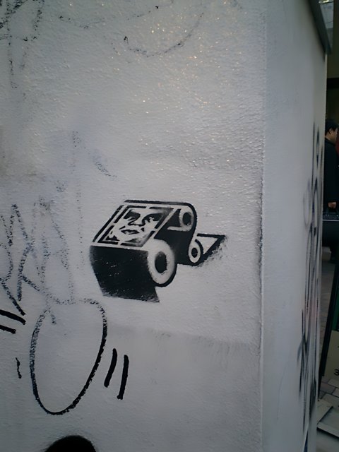 Graffiti Art with Camera and Box