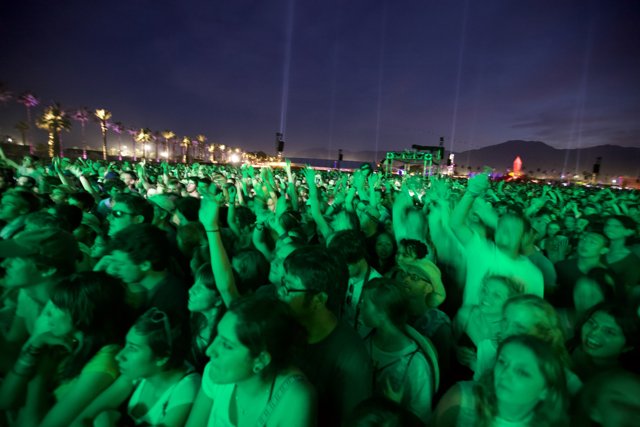Green Lights and a Sea of People