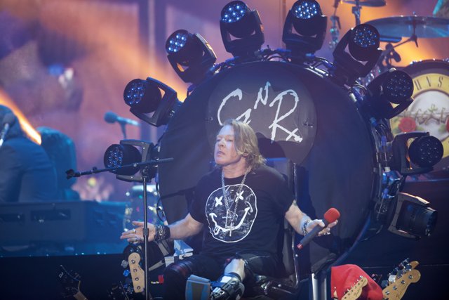 Axl Rose rocks Coachella in a wheelchair with a guitar