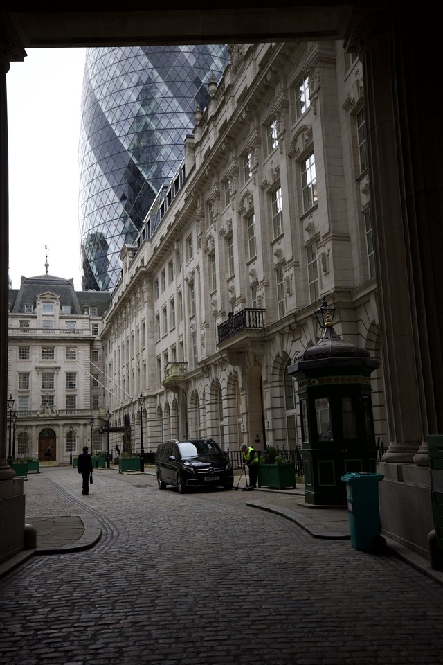 Modern and Historic Architecture Converge in the City of London