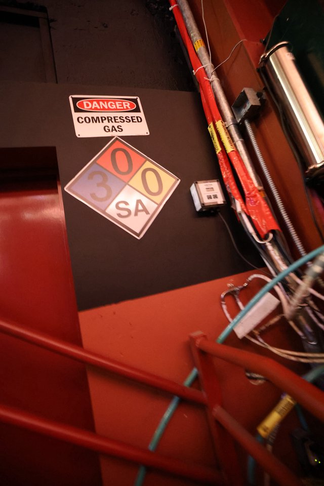 Danger Compressed Gas Warning at Wobbleland Festival