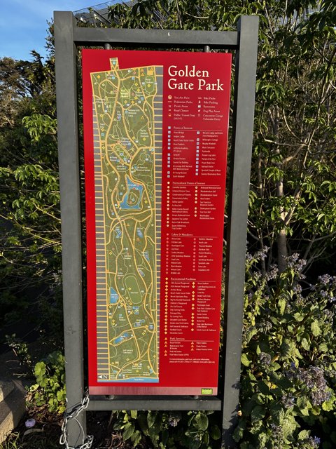 Warning Sign in Golden Gate Park