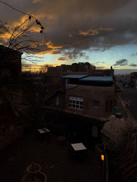 Stunning Sunset View from Rooftop in Santa Fe