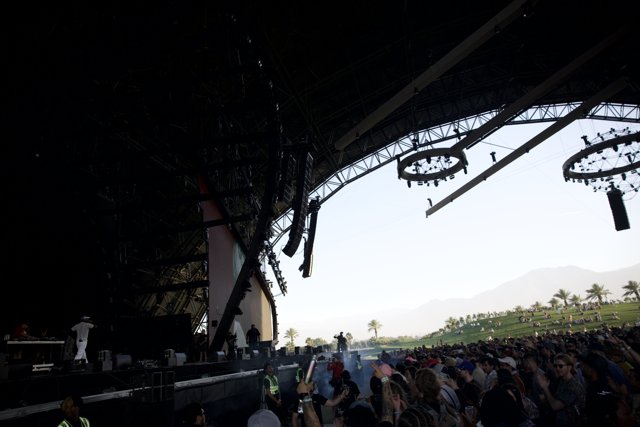 Energized Crowds and Vivid Silhouettes at Coachella 2024