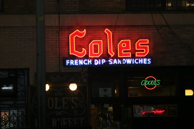 Neon French Dip Delight