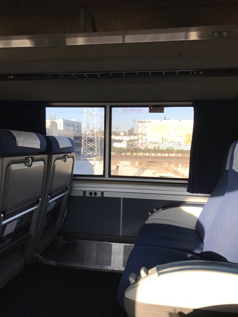Blue Seated Train Ride