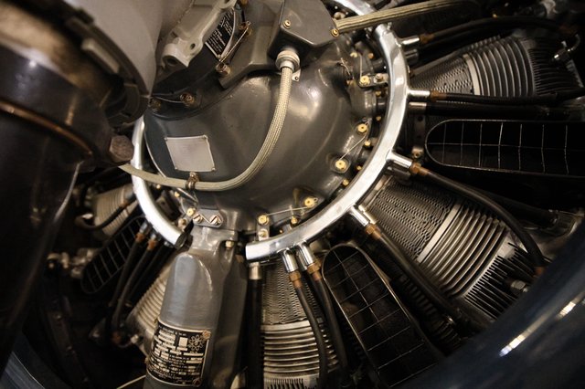 Radial Aircraft Engine - USS Hornet Museum Display