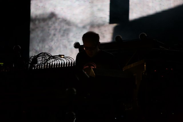 Silhouette of a Keyboardist