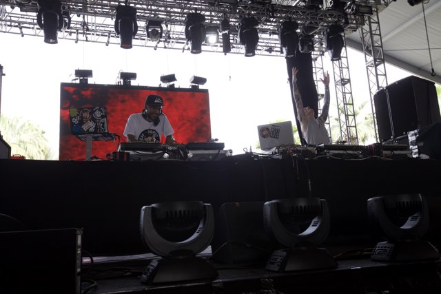 DJ Craze lights up the stage at Coachella 2010