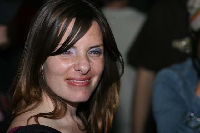 Woman Smiling at Valentine's Day Party 2006