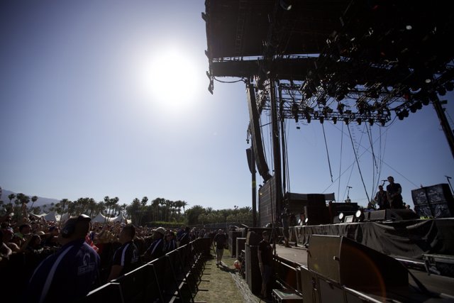 Coachella Crowd Bathed in Sunlight