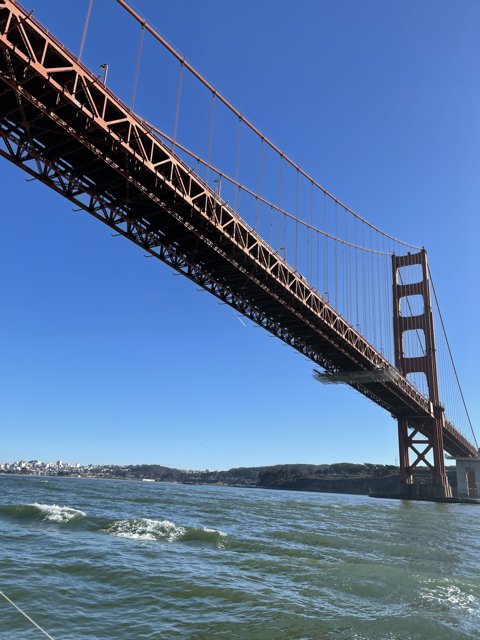 Golden Gate Bridge in the Clear Blue Sky