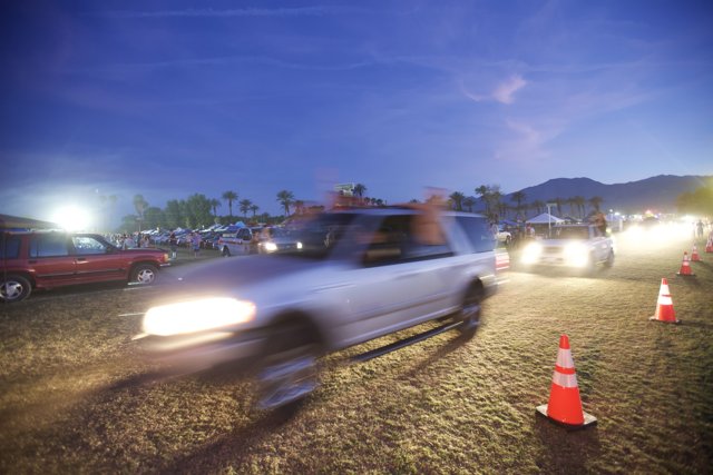 Driving Through Coachella's Fields