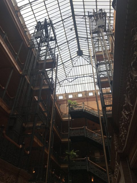 Greenery and Skylight in the Old Union Station's Atrium