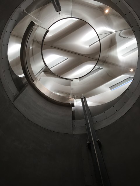 Illuminated Spiral Staircase