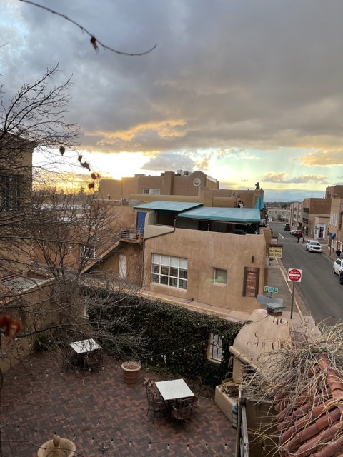 A Bird's Eye View of Santa Fe Cityscape