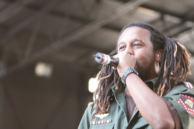 Solo Performance by a Dreadlocked Military Entertainer