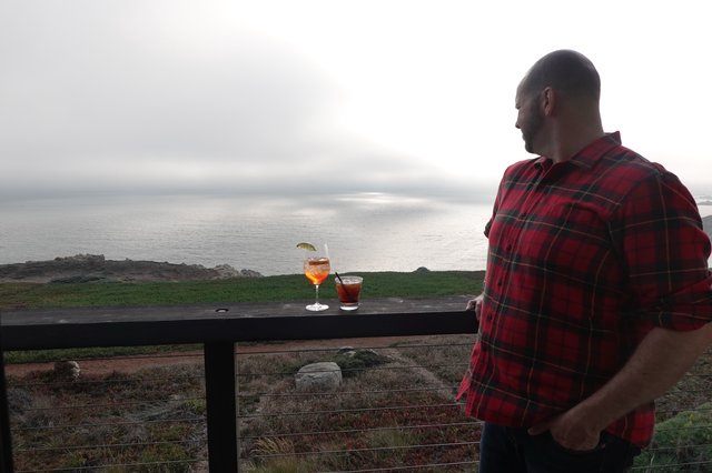 Evening Drinks with Coastal Ocean View