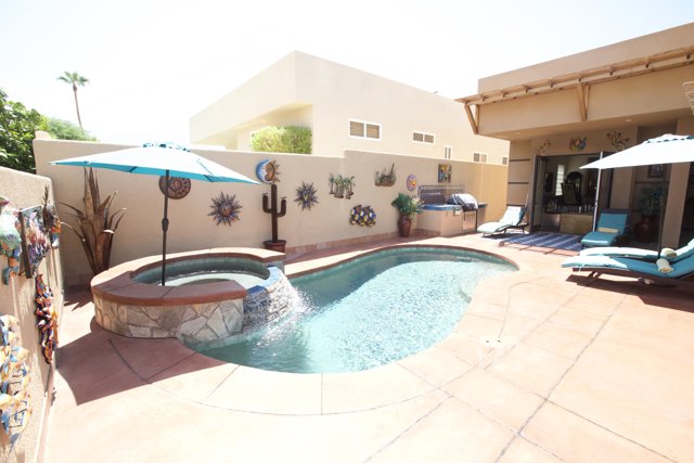 Luxury Villa Poolside Lounge