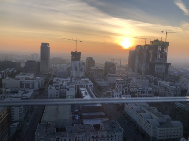 Sunset over the Urban Metropolis