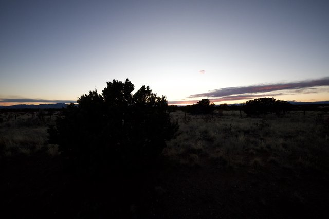 Desert Twilight Over Santa Fe Landscape