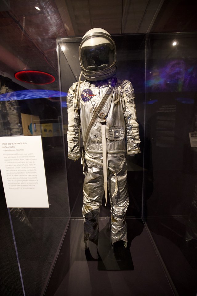 Mercury Era Space Suit Display at Museum
