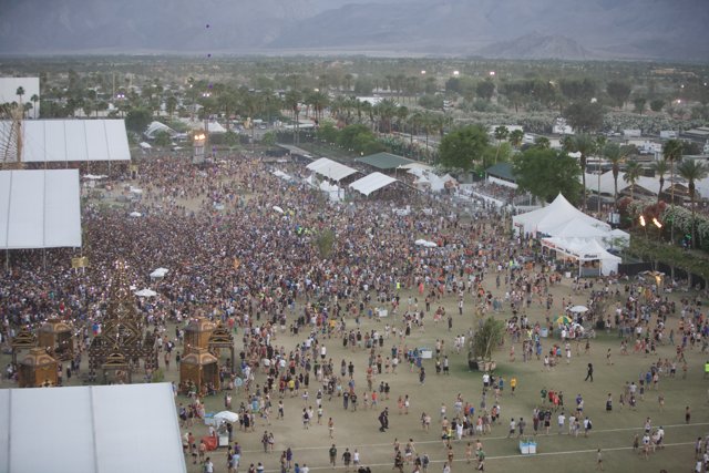 Coachella Concertgoers Artfully Fill the Field
