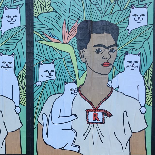 Frida Kahlo and her furry friends in Mexico City