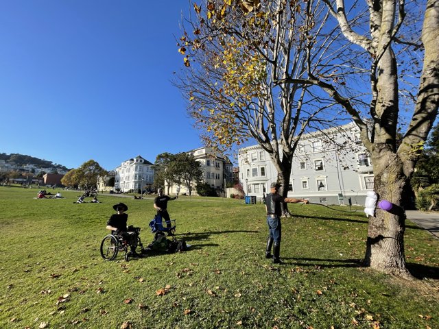 Cycling and Relaxing in Duboce Park